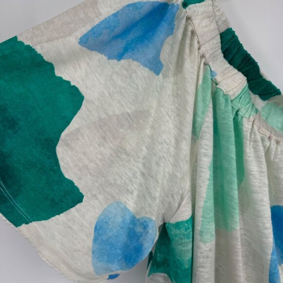 Chico's 3 Linen top shirt Confetti Pom Pom Top size XL Knit Pattern new - Picture 9 of 14